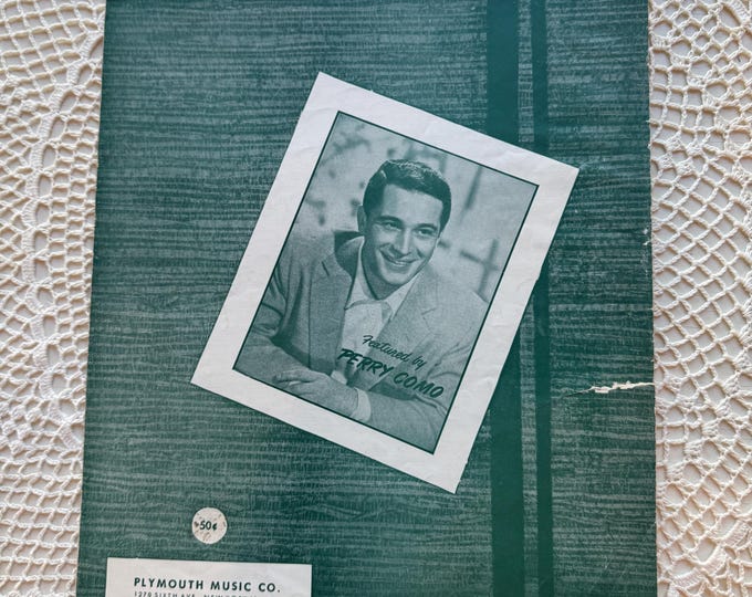 Vintage 1951 'It's Beginning to Look a Lot Like Christmas' Sheet Music with Perry Como