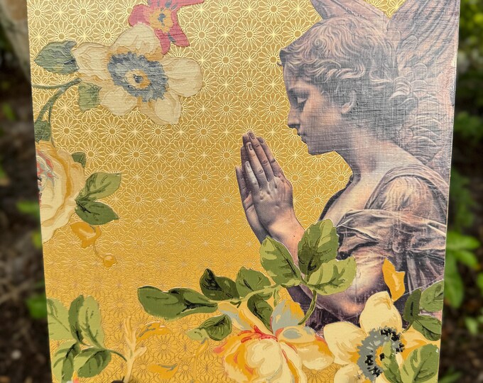 Wall Art Gold Angel