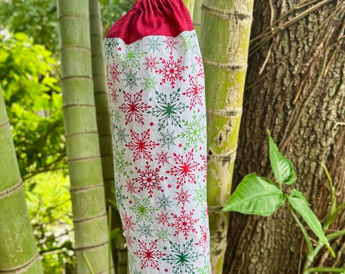 Extra-large Plastic bag holder grocery bag holder Secret Santa gift teacher gift