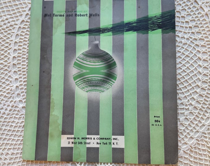 Vintage 1946 "The Christmas Song" Sheet Music, Mel Tormé & Robert Wells