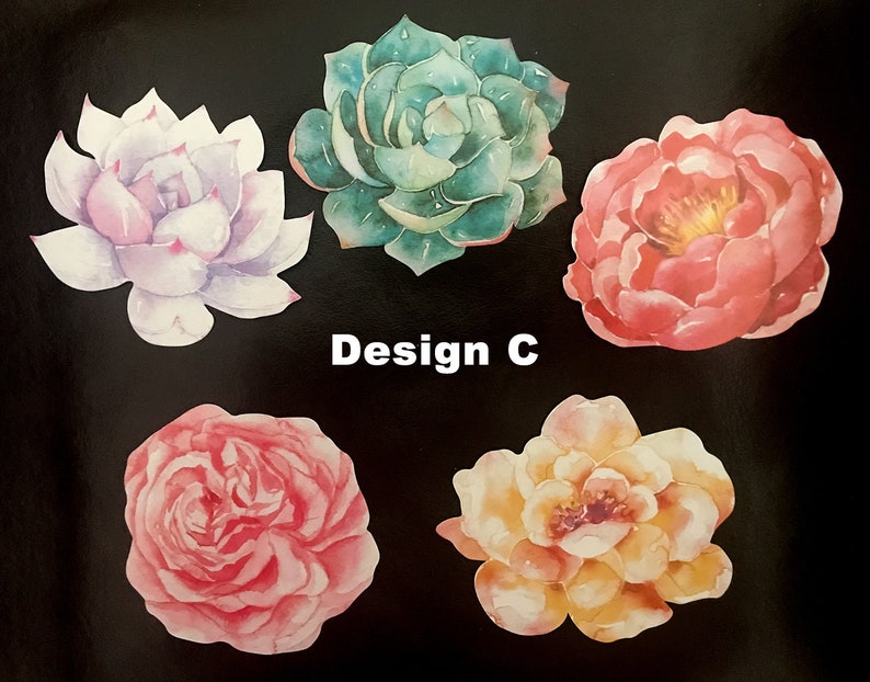 Watercolor Flower Greeting Card Flower Postal Card 7014 5 Flower Postcard Pack,Floral Gift Tag
