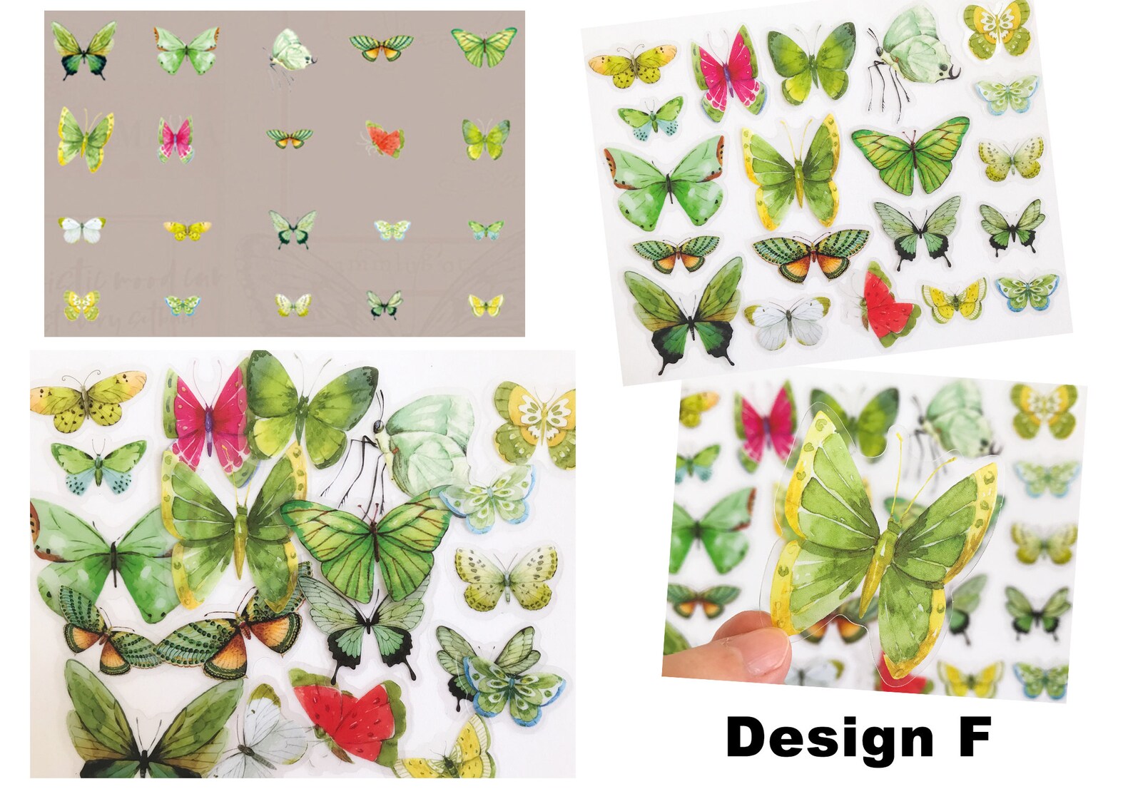 40 Pcs Butterfly Stickers Butterflies Bullet Journal Etsy