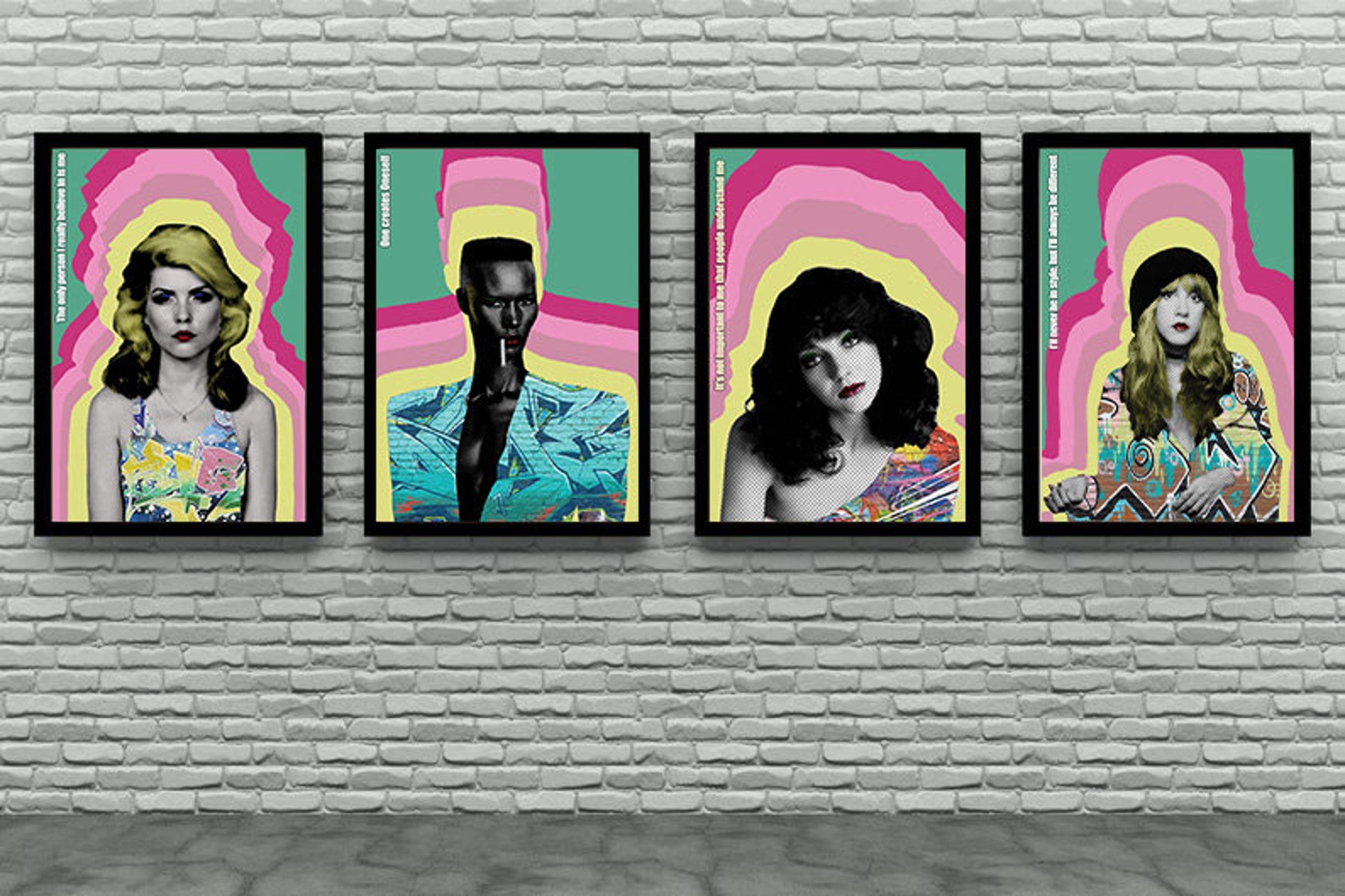 Grace Jones Pop Art Portrait Wall Art Print Graffiti Quote Etsy