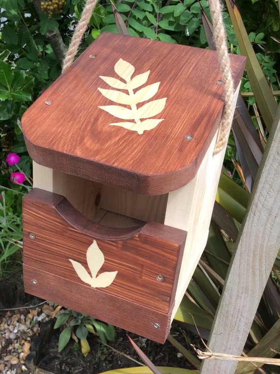 Handcrafted Wooden Bird Feeder Open Nesting Box Etsy