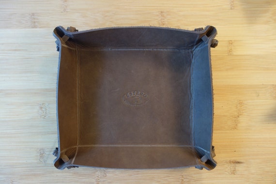 Rustic Leather 8x 9valet Tray Made In Usa Coin And Etsy