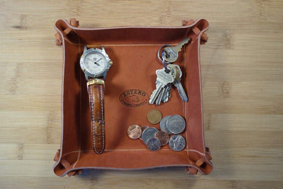 Leather Valet Traydresser Caddy 20 Dresser Valet Car Etsy