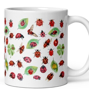 Ladybug Mug Ladybug Lover Gift Ladybugs Nature Cottagecore Good Luck Gift Ladybug Gift