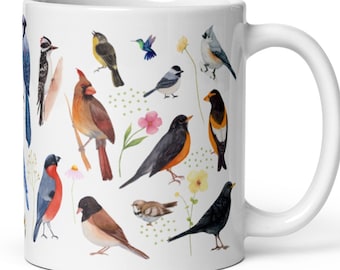 Birds Mug Bird Lover Gift Bird Watcher Bird Mug Birder Gift