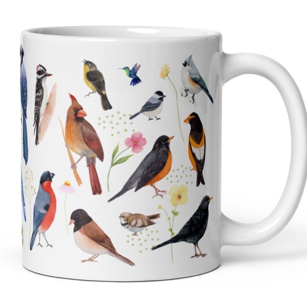 Birds Mug Bird Lover Gift Bird Watcher Bird Mug Birder Gift