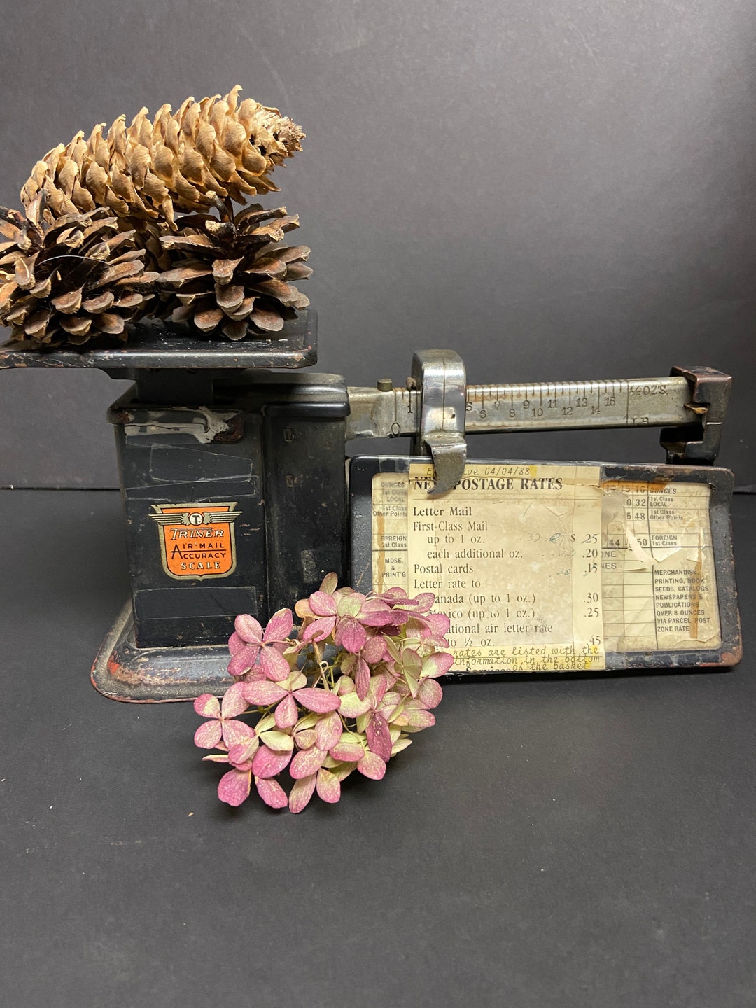 Vintage Triner Postal Scale Industrial Scale Postage Scale Etsy