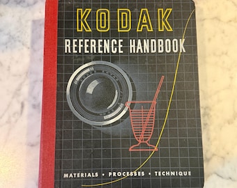 Vintage Kodak Reference Handbook 1946 Hardcover, Photography Darkroom Manual, Film Processing Techniques Book