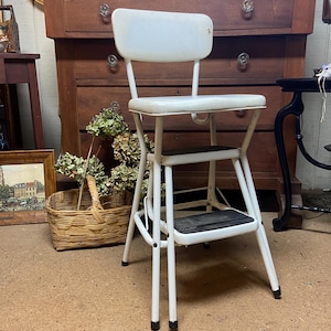Vintage kitchen step stool chair,Cosco, Kitchen stool, 1950s, 1960s