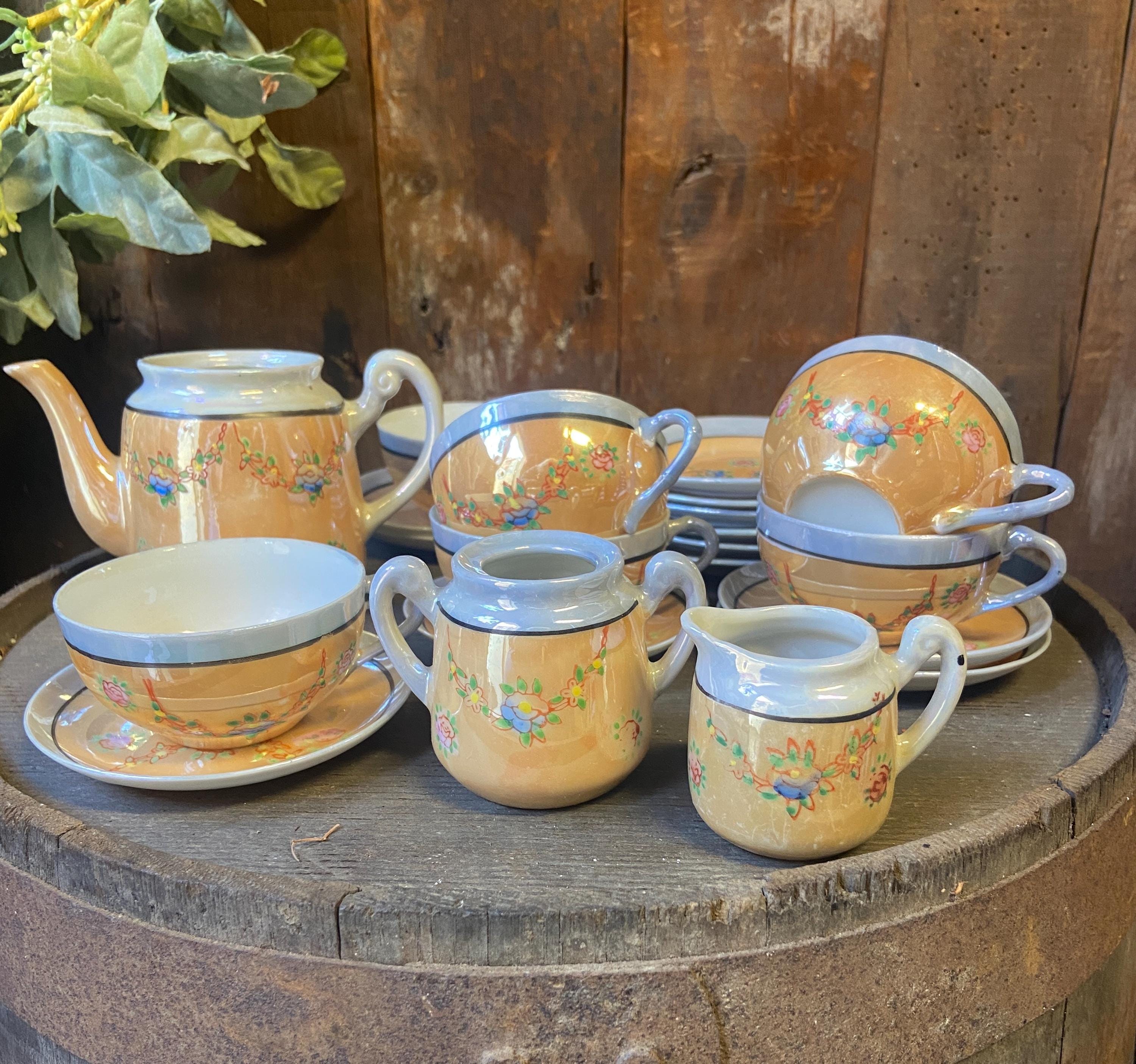 信頼への信頼 Lusterware Tea Set - Etsy 食器