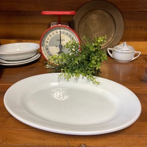 Antique Ironstone platter, JG Meakin, English, farmhouse platter, English platter, white serving platter
