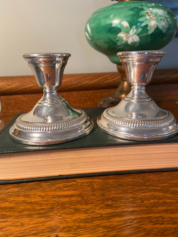 Watrous Sterling Silver Candle Holders Sterling Candlesticks Etsy