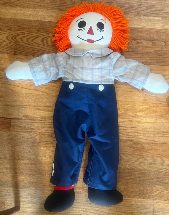 Large 34” Raggedy Ann & Andy Dolls – Vintage Style Pair – Rag Doll