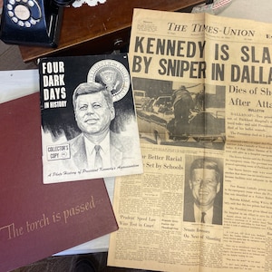 JFK Assassination Memorabilia: 1963 Newspaper, Magazine & Book