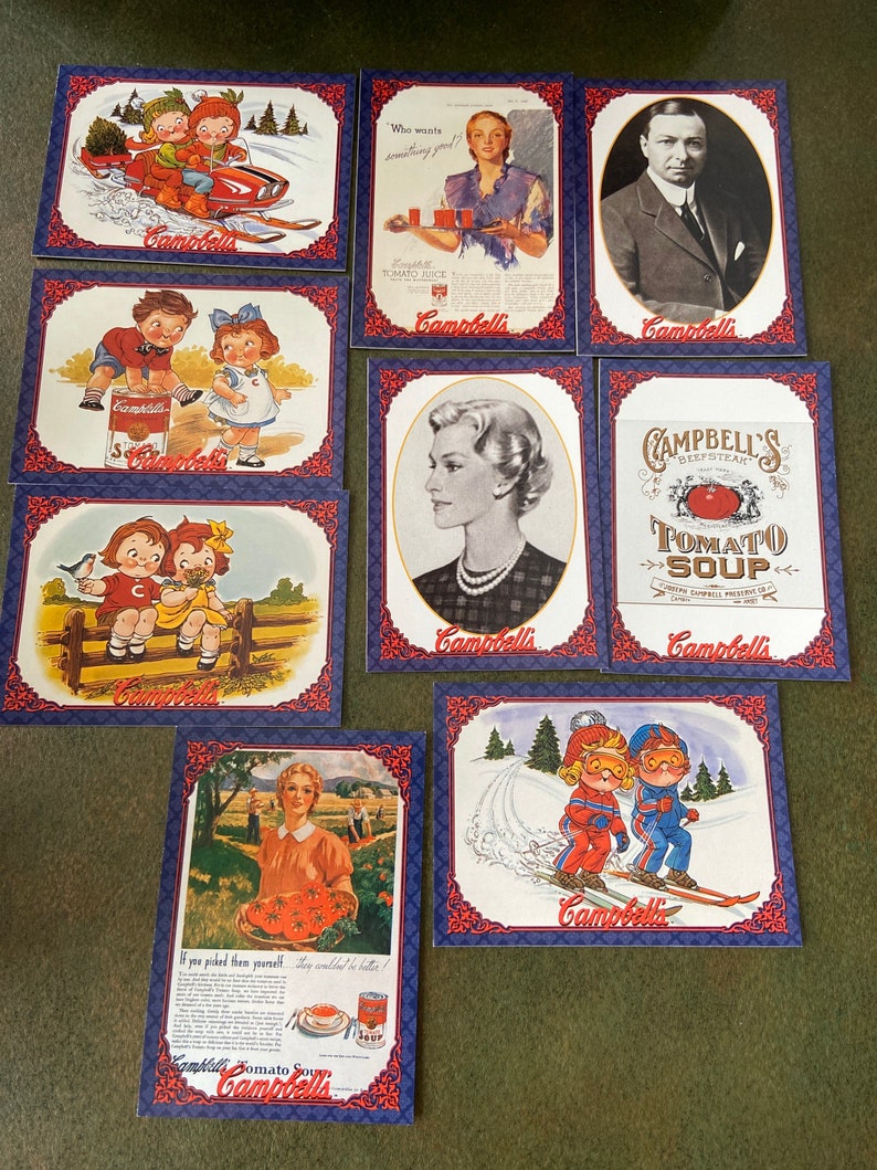 Campbells Soup 72 Trading Cards Set of Cards Campbells Kids | Etsy