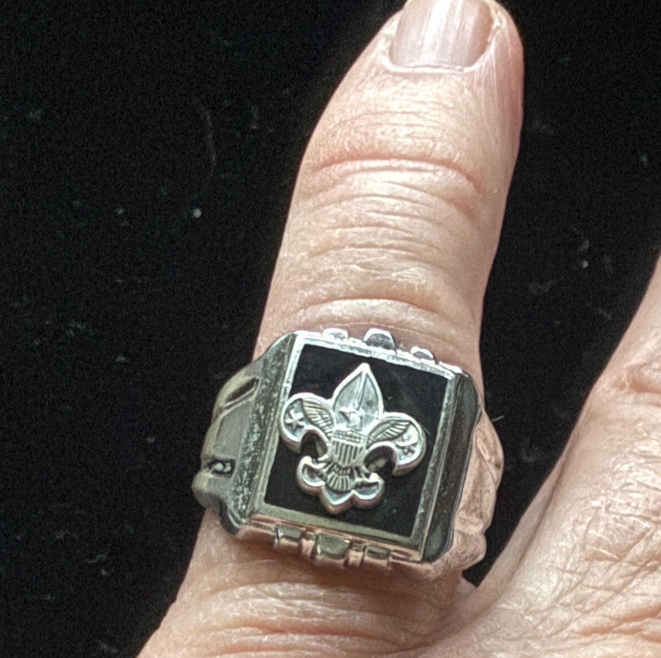 ボーイスカウト　オブ　アメリカ　イーグルスカウト　リング　ヴィンテージ　25号 Sterling boy scouts ring - Etsy 日本