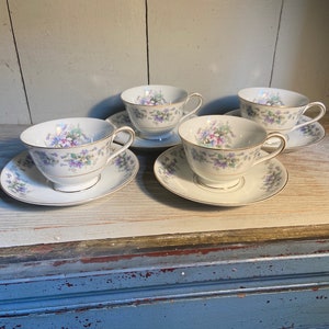 Noritake Violette cup and saucer, 3054, fine china