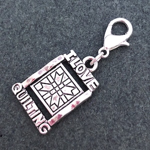 Quilting Charm, Quilter Charm, Quilting Themed  Gift, Quilting Charm for Bracelet