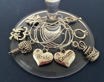Wedding Wine Glass Charms