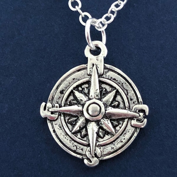 Compass Necklace Etsy