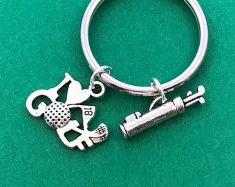 Golf Keyring, Retirement Gift, Fathers Day Gift, Golf Gift for Him