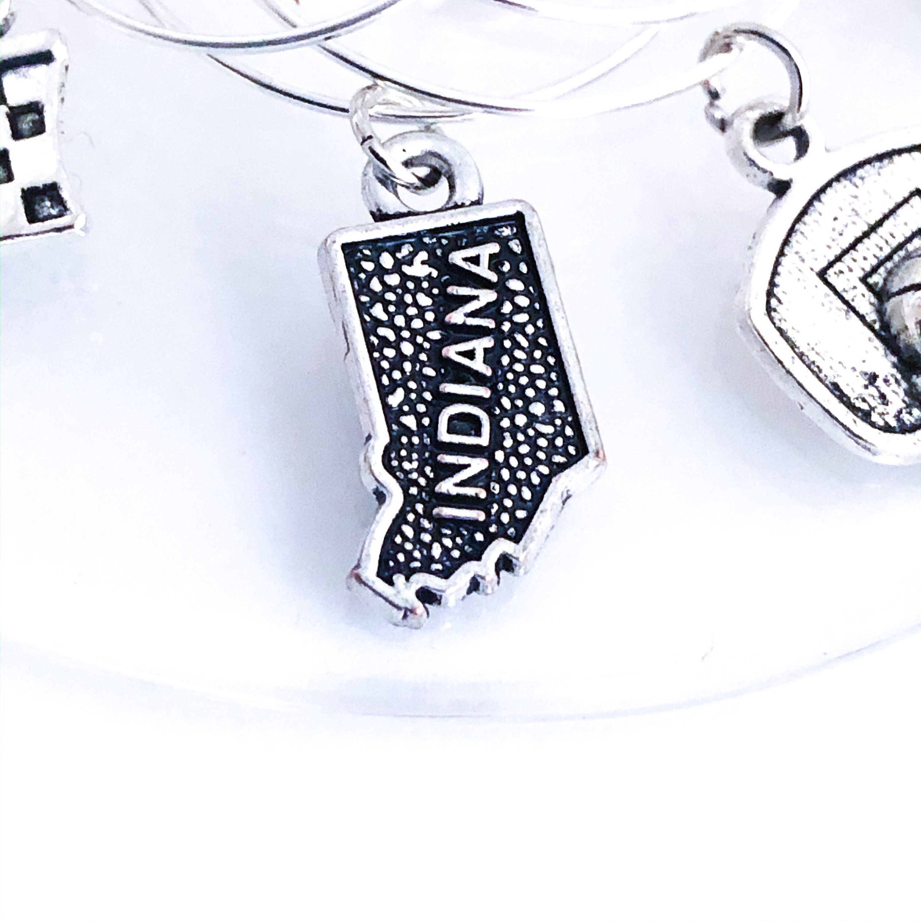Indiana Wine Glass Charms, Hostess Gift Ideas, Indiana Themed Gift ...