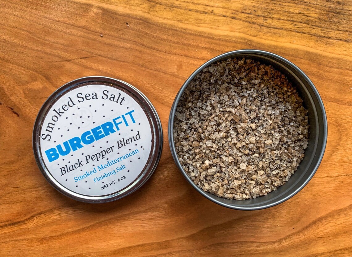 Smoked Black Pepper Sea Salt for Cooking Gourmet Seasoning Etsy