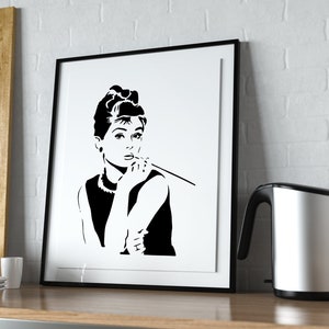 Custom sprayed stencilled Famous Faces picture / Home wall interior decor / Wall hanging
