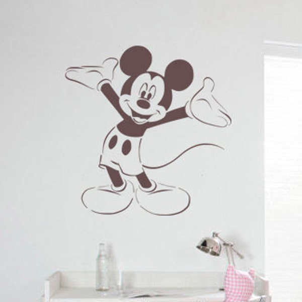 Pochoir réutilisable Disney Mickey Mouse pour la décoration murale de la chambre des enfants / pochoir réutilisable