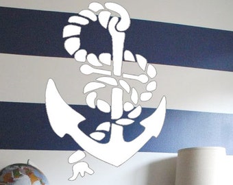 Anchor reusable STENCIL for home interior decor / Nautical stencil / Not a Decal