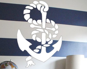 Ancre de bateau pochoir réutilisable pour la décoration intérieure / nautique stencil / pas un décalque