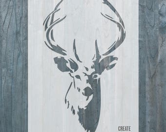 Deer stencil | Etsy