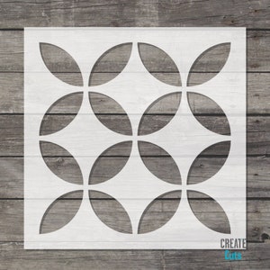 Monda STENCIL / Tile template / Wall, Floor Repeat Pattern / Reusable bathroom, iktchen stencil