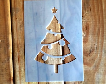 Christmas Tree reusable STENCIL for home wall interior decor / Xmas tree