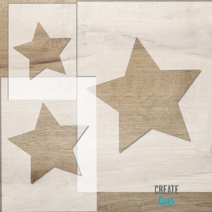 Star set reusable STENCIL for room wall interior decor / reusable stencil
