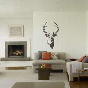 Deer with Antlers reusable STENCIL for home wall interior decor / reusable stencil image 3