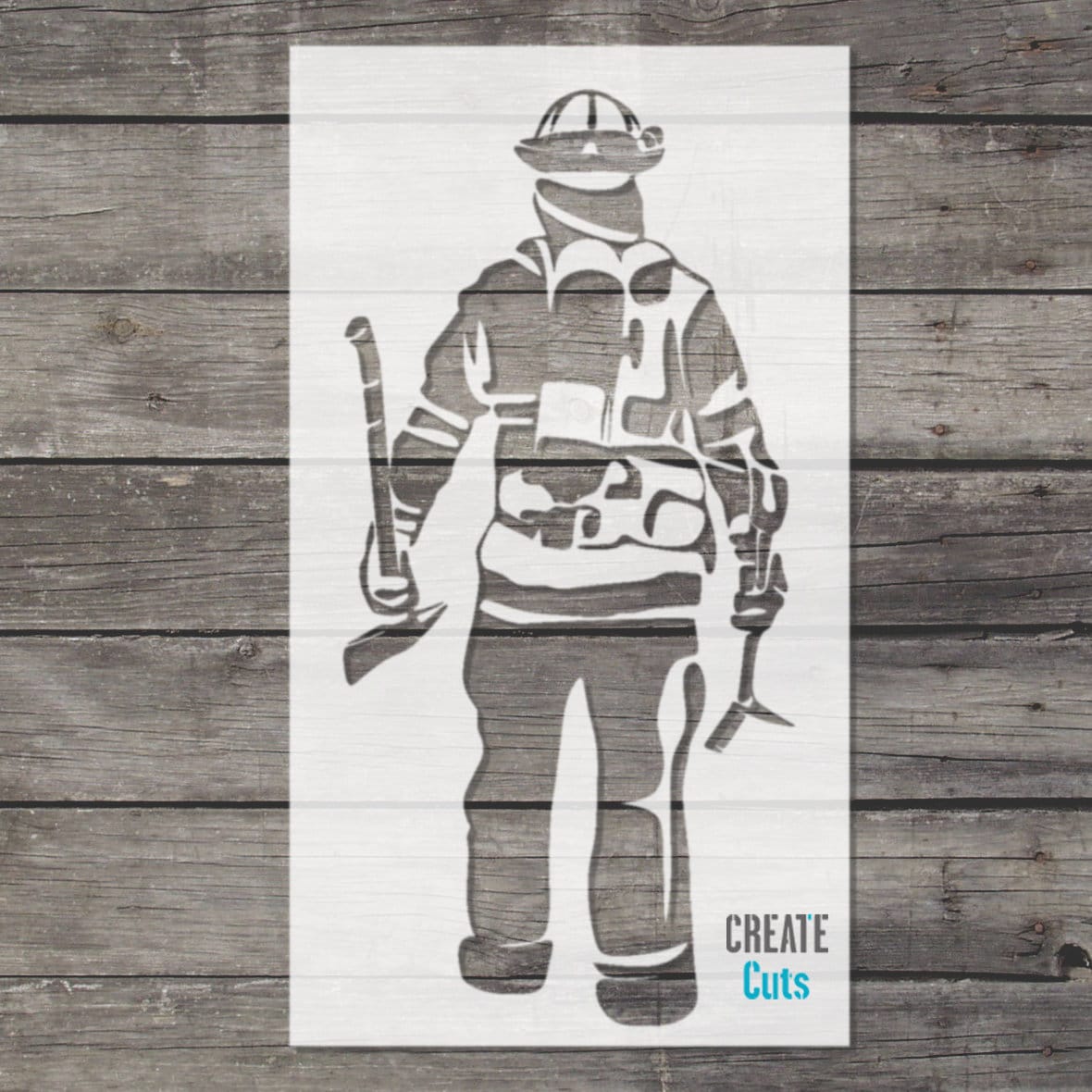 Firefighter Stencil firefighter-stencil