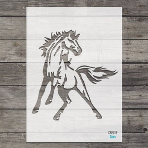Horse reusable STENCIL for home wall interior decor / Not a Decal