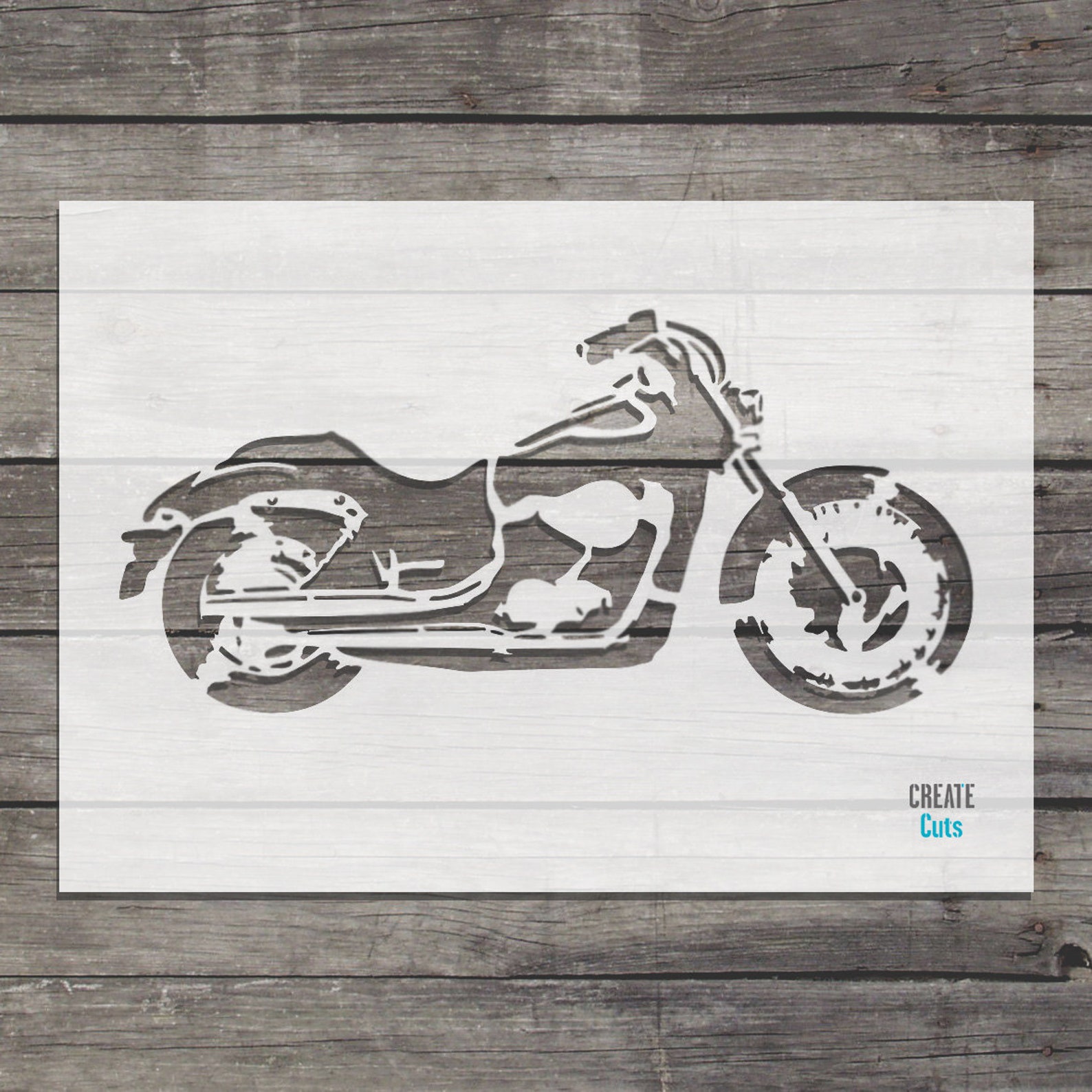 Harley Davidson Motorbike STENCIL for Home Wall Interior Decor | Etsy