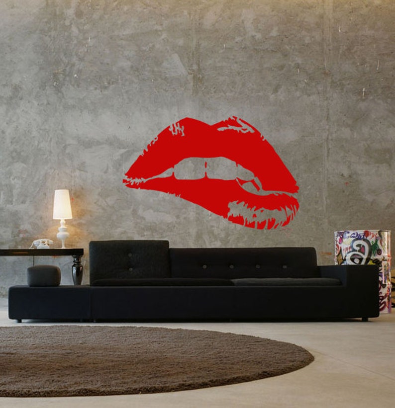 Lips Reusable STENCIL for Home Wall Interior Decor / Valentine | Etsy