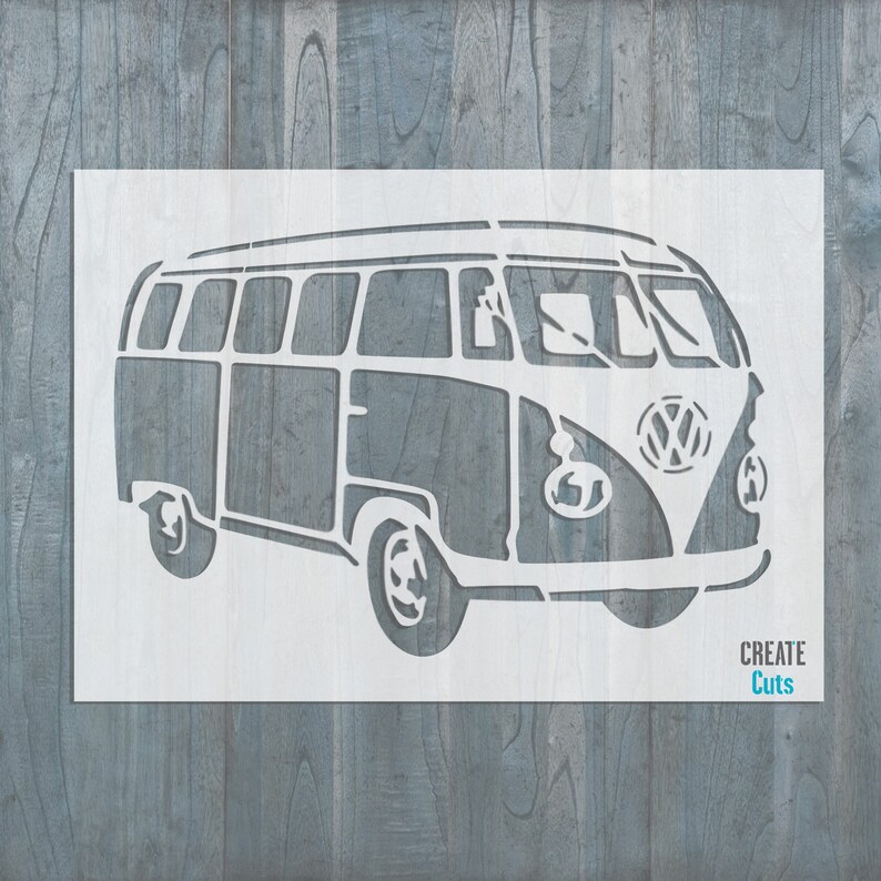 VW Camper Van Reusable STENCIL For Home Wall Interior Decor Etsy vw-camper-van-reusable-stencil-for-home-wall-interior-decor-etsy