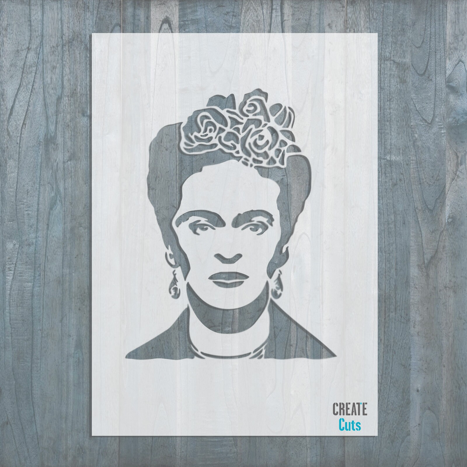Frida Kahlo STENCIL Mexican Artist Template Home Wall Art Famous People - Etsy