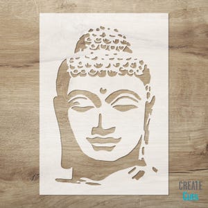Buddha STENCIL for home wall interior decor / reusable religious stencil