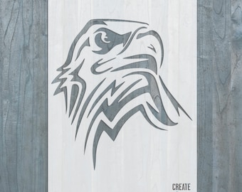 American Eagle STENCIL Home Wall Art Interior Decor Bird Template