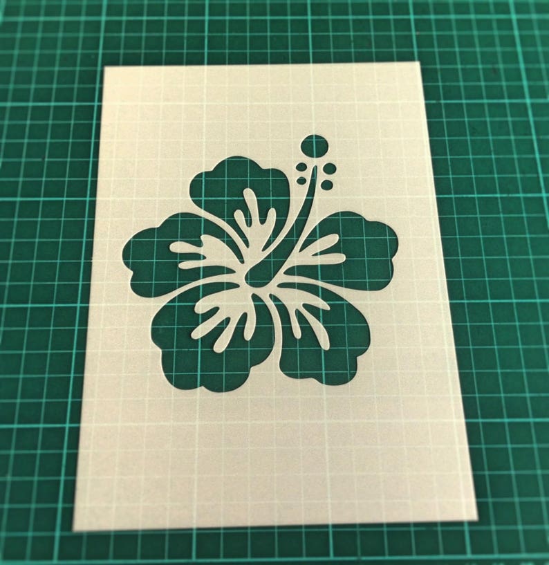 Hibiscus Flower Reusable STENCIL for Home / Room Wall Interior - Etsy