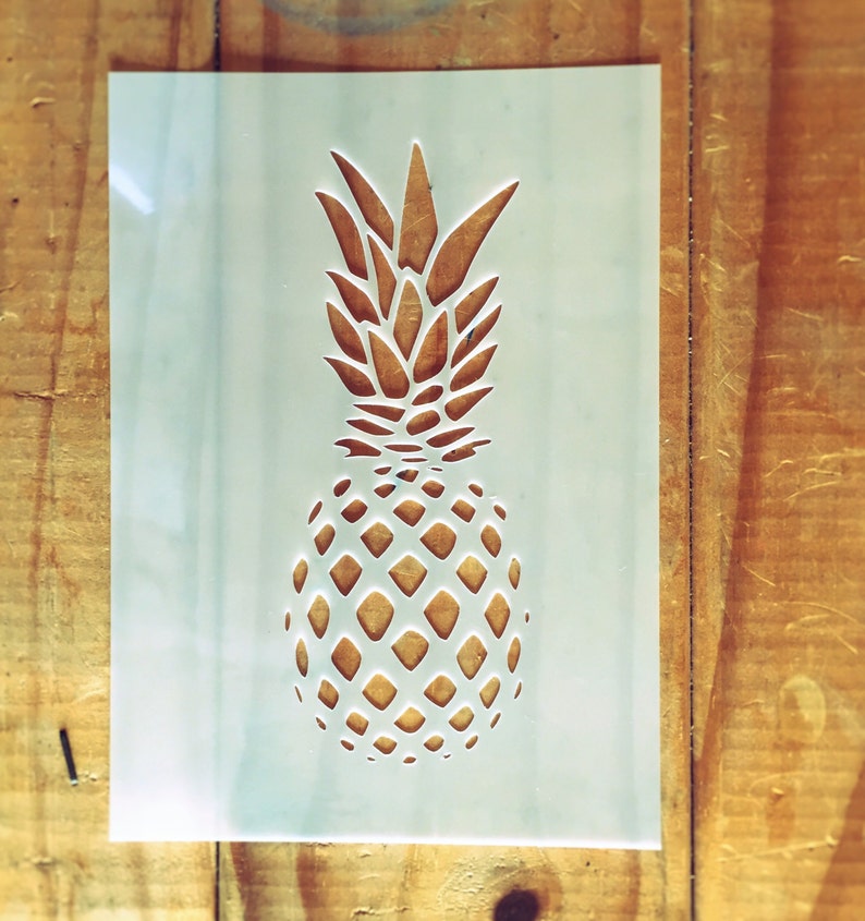 Pineapple STENCIL for home wall interior decor reusable craft airbrush stencil