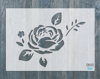 Rose Flower Stencil: Reusable Home Decor Stencil